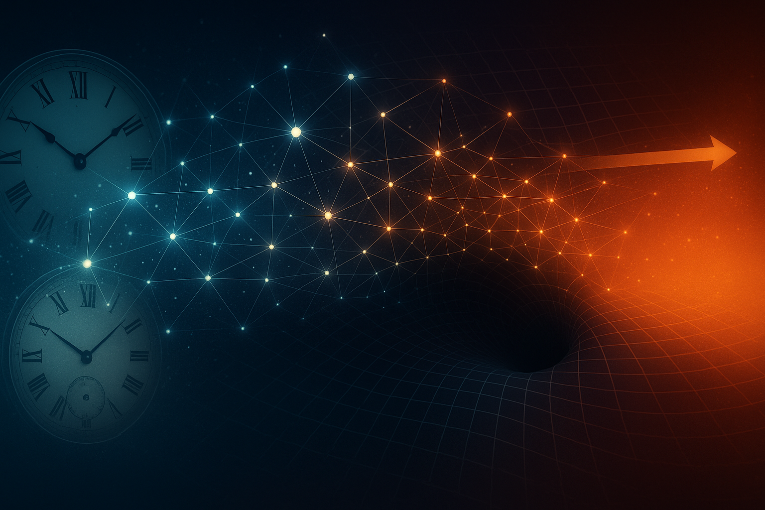 Illustrazione del tempo e dell'entropia